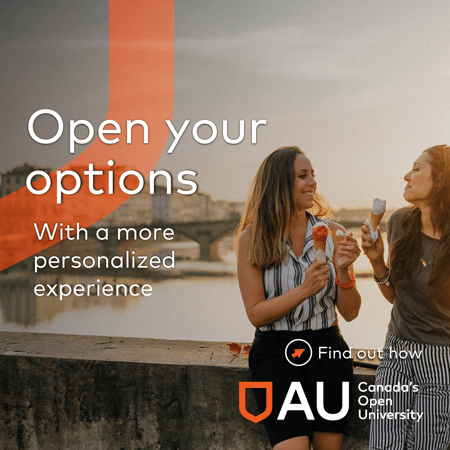 open your options promo ad showing two women sharing a laugh over ice cream outside