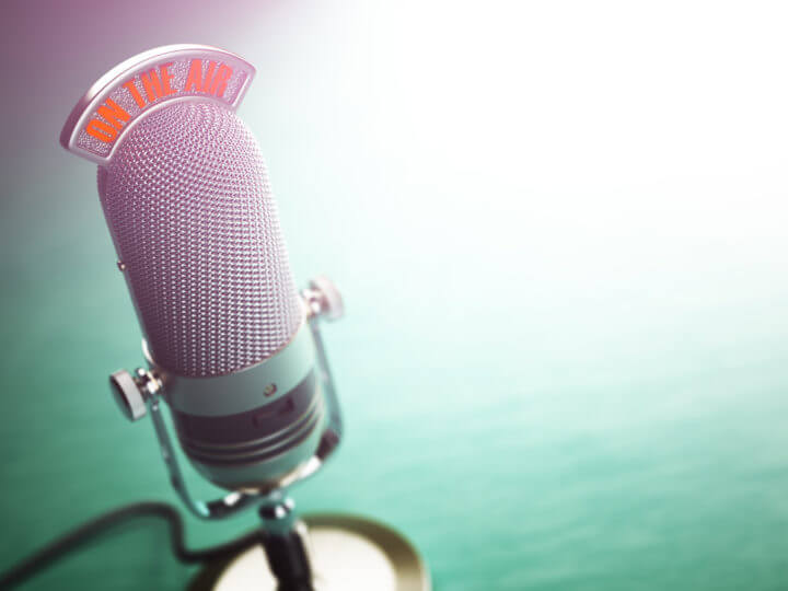 microphone live on the air