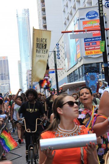 Black Lives Matter Toronto in Pride Parade 2016