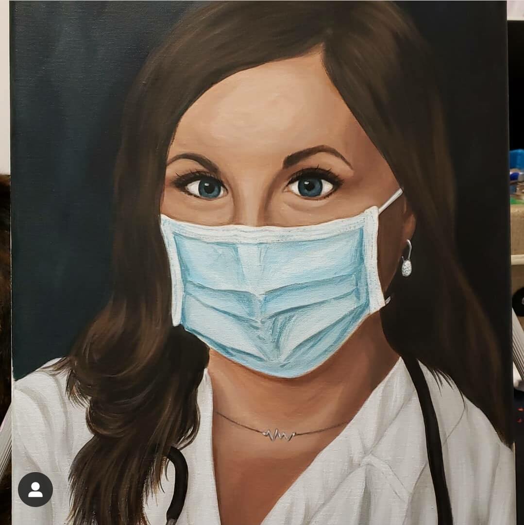 Painting of Jessica Roberts called 