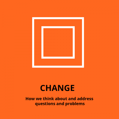 change how we think about and address questions and problems