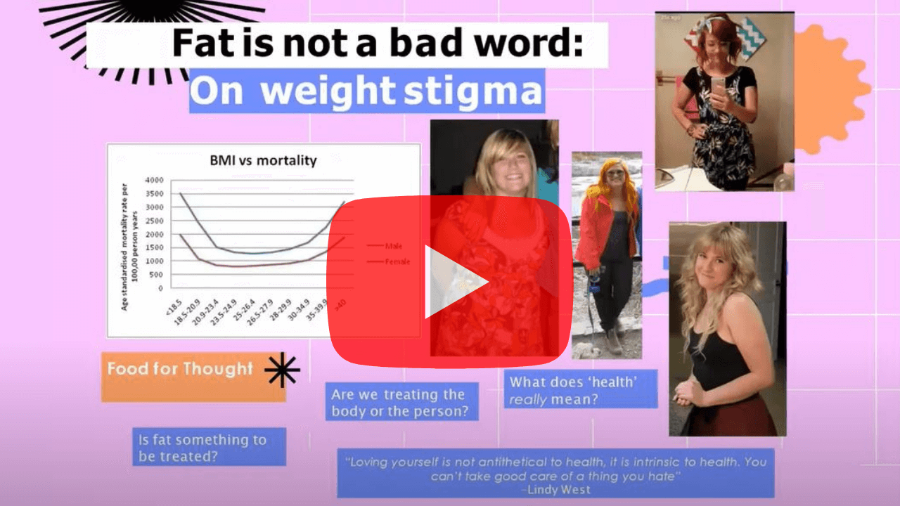 fat is not a bad word: weight stigma presentation