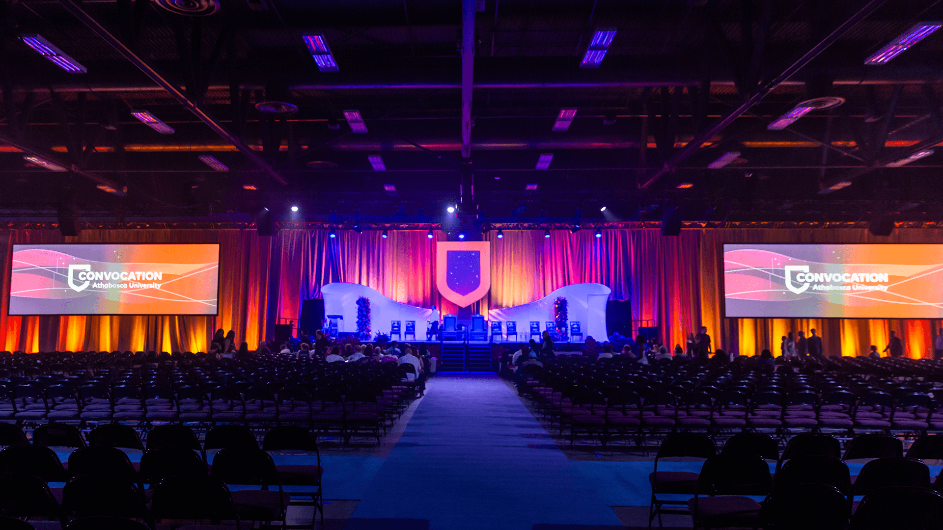 Athabasca University convocation ceremony stage